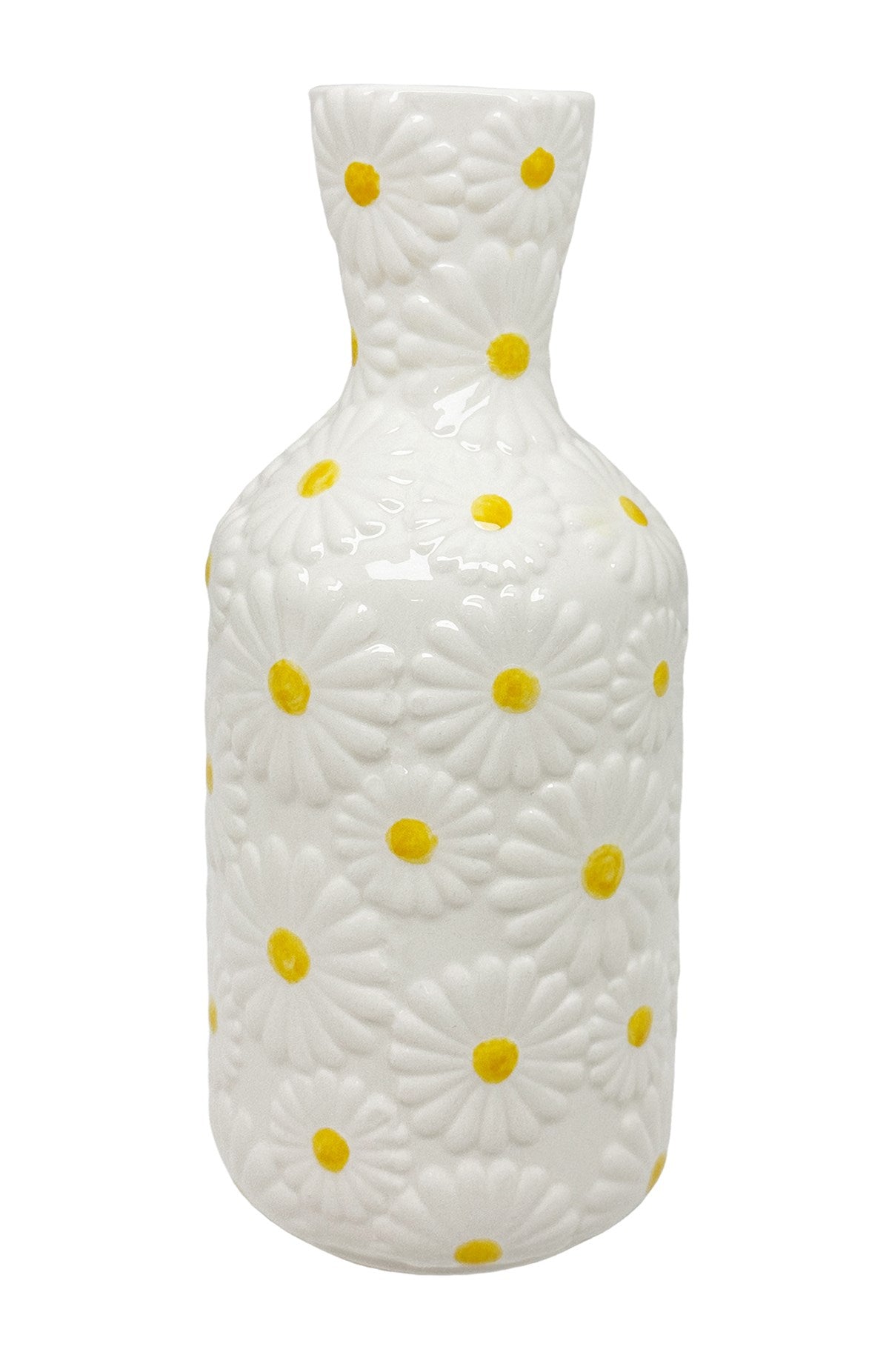 Vase Bouteille Marguerite En Relief