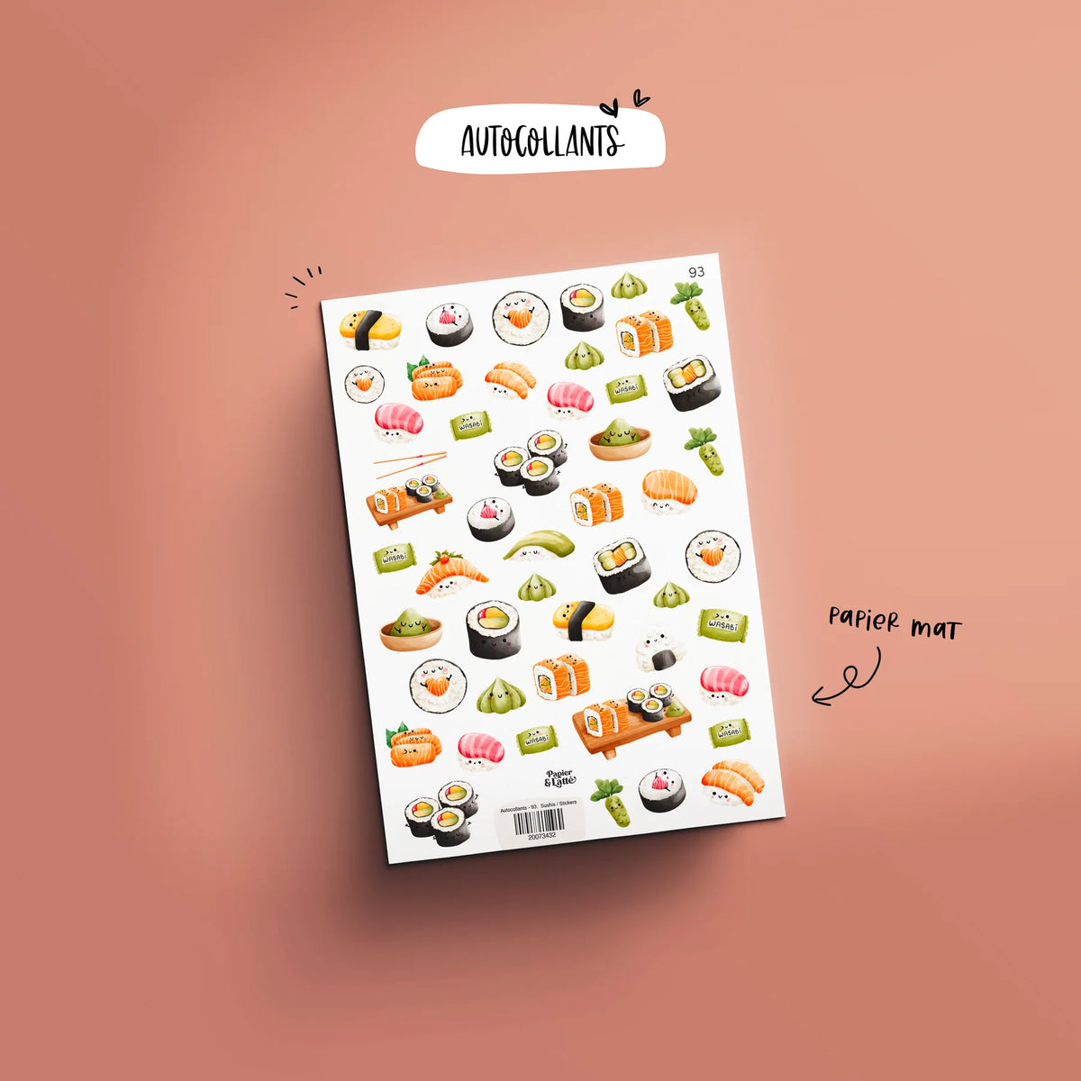 Autocollant 93 Sushis