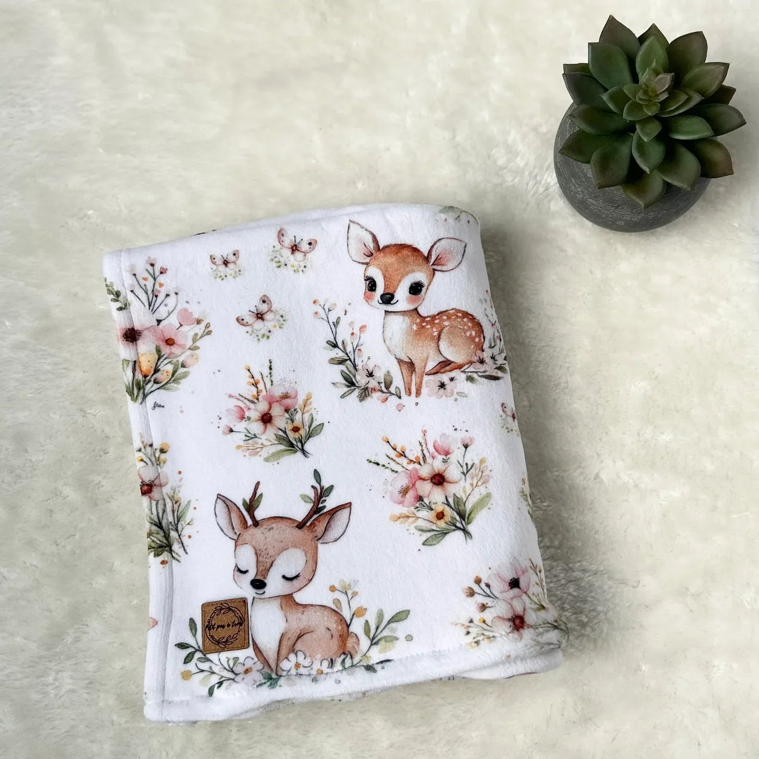 Doudou Douceur Bambi Fleuris