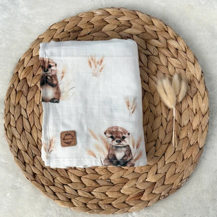 Mousseline De Bambou Loutres Et Pampass