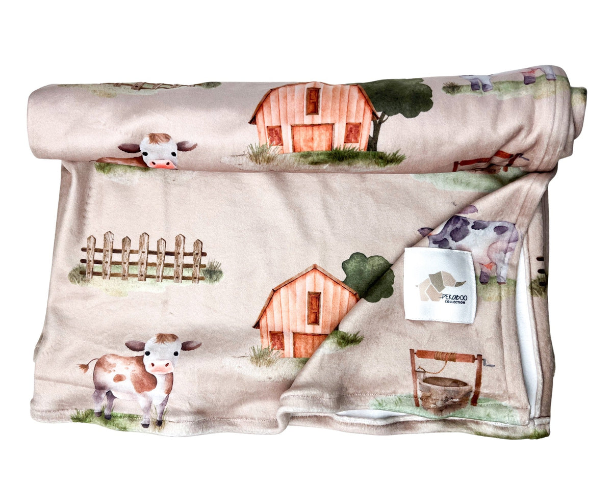 Doudou Magiks Ferme Vache Taupe