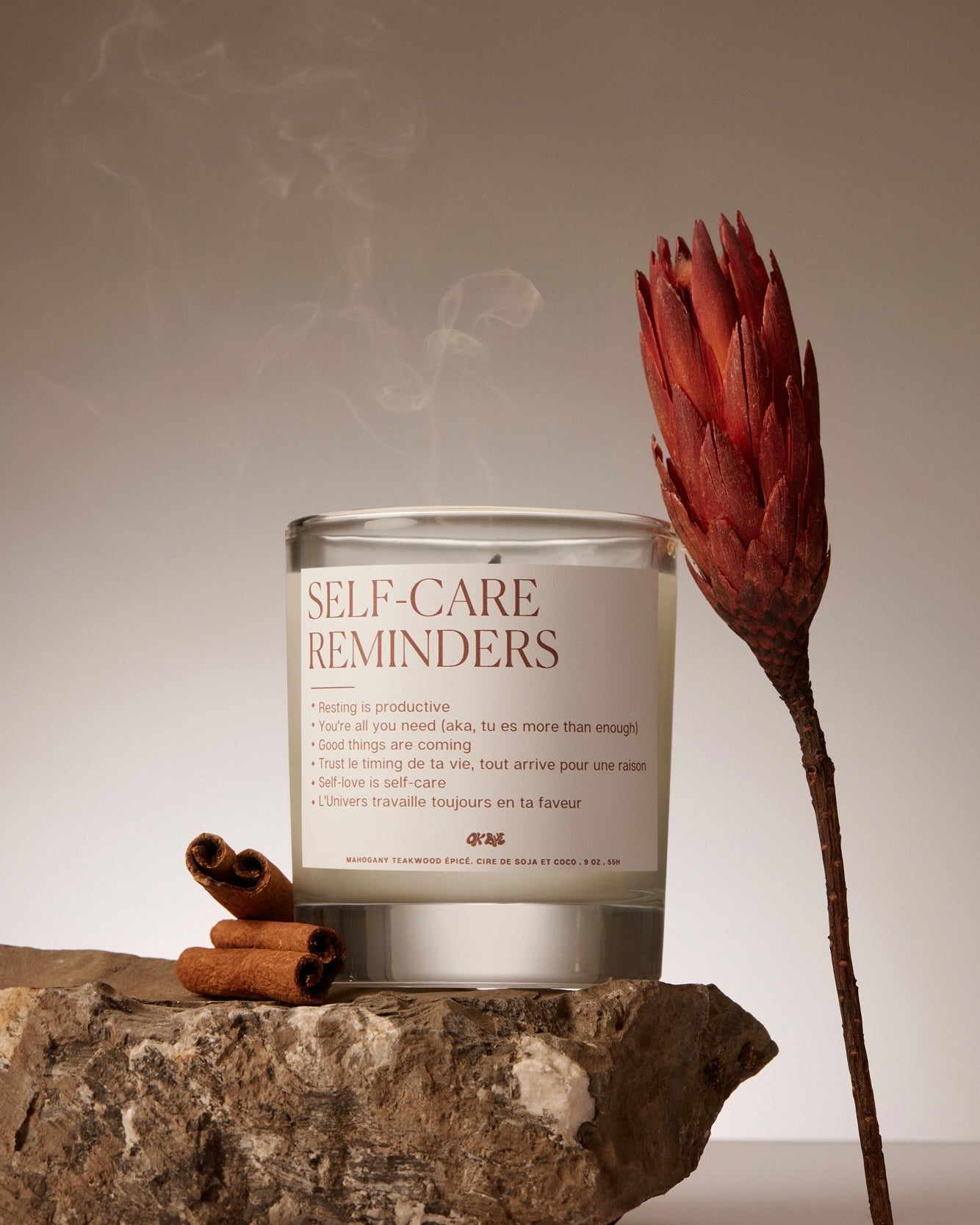 Chandelle Self-Care Remiders (Mahogany Teakwood Épicé)