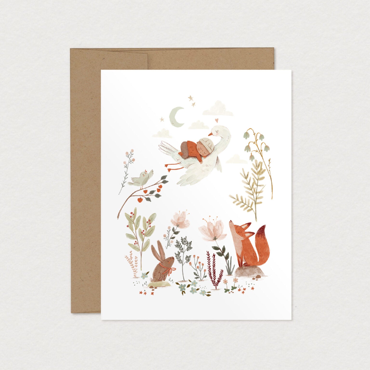 Carte De Souhaits Tendresse Pour Shower Bébé