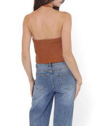 Top Neck Tie Rusty Brown