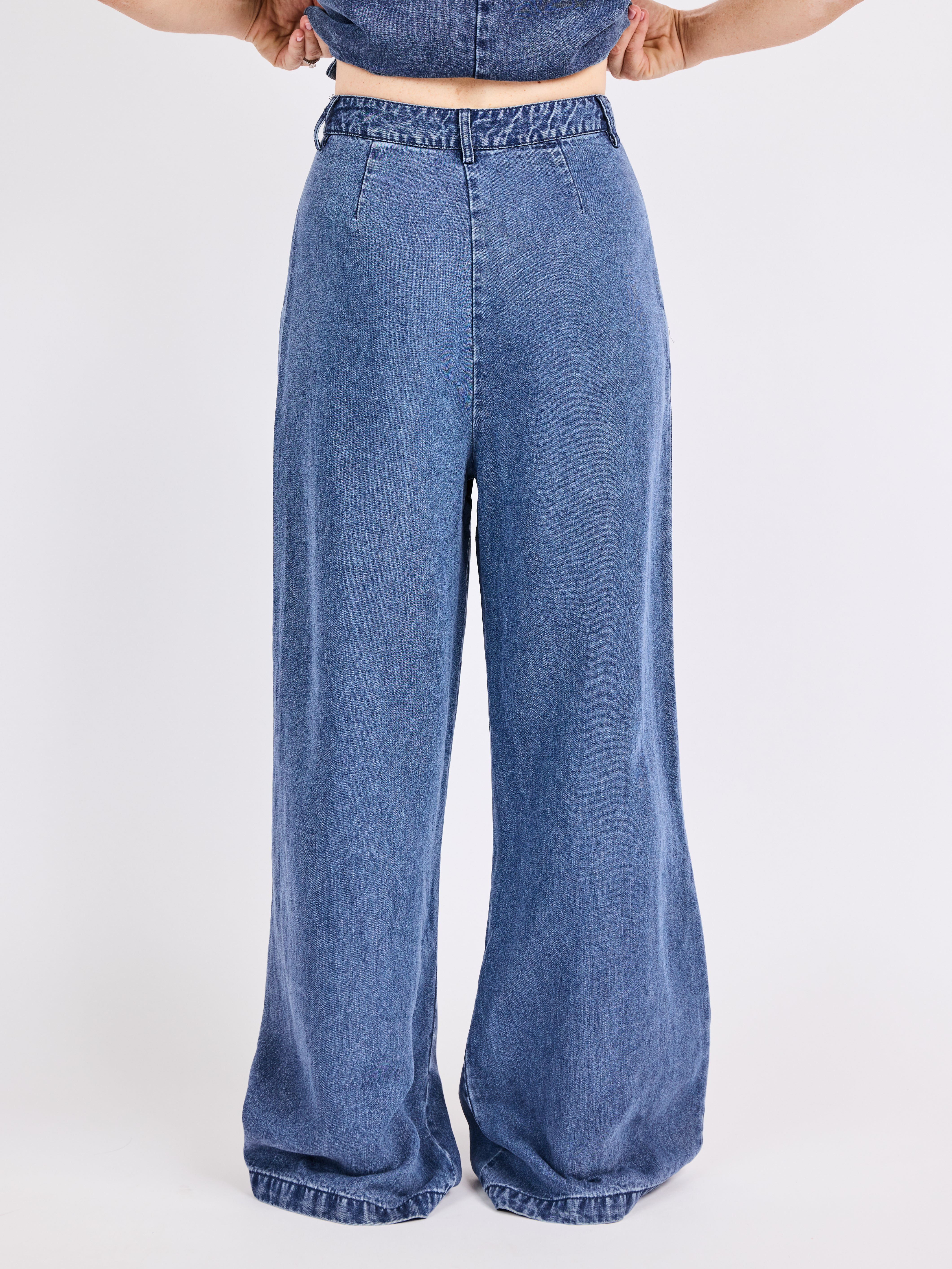 Pantalon It's Pouring Dark Chambray