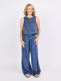 Pantalon It's Pouring Dark Chambray