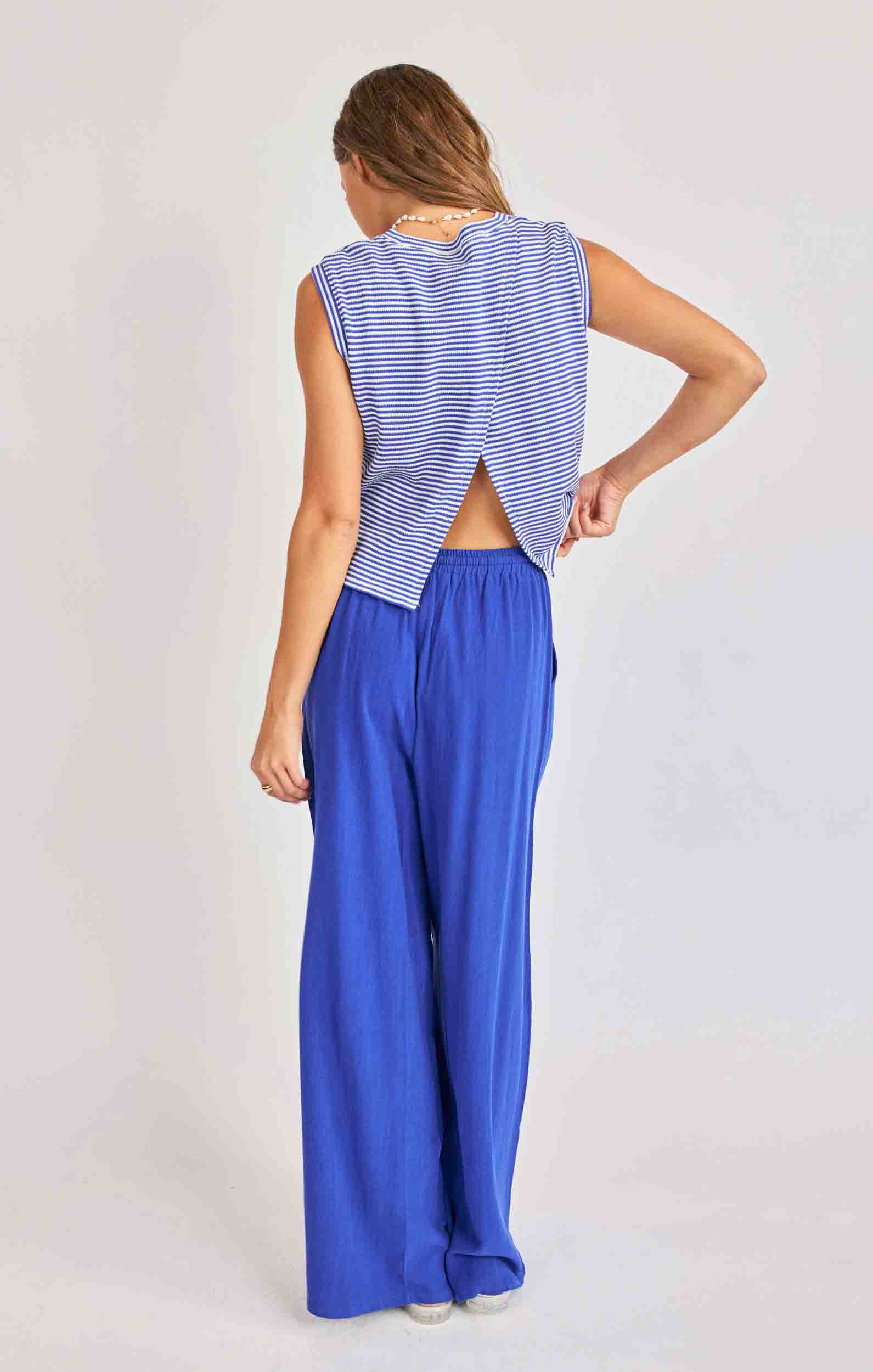 Camisole Palma Blue White
