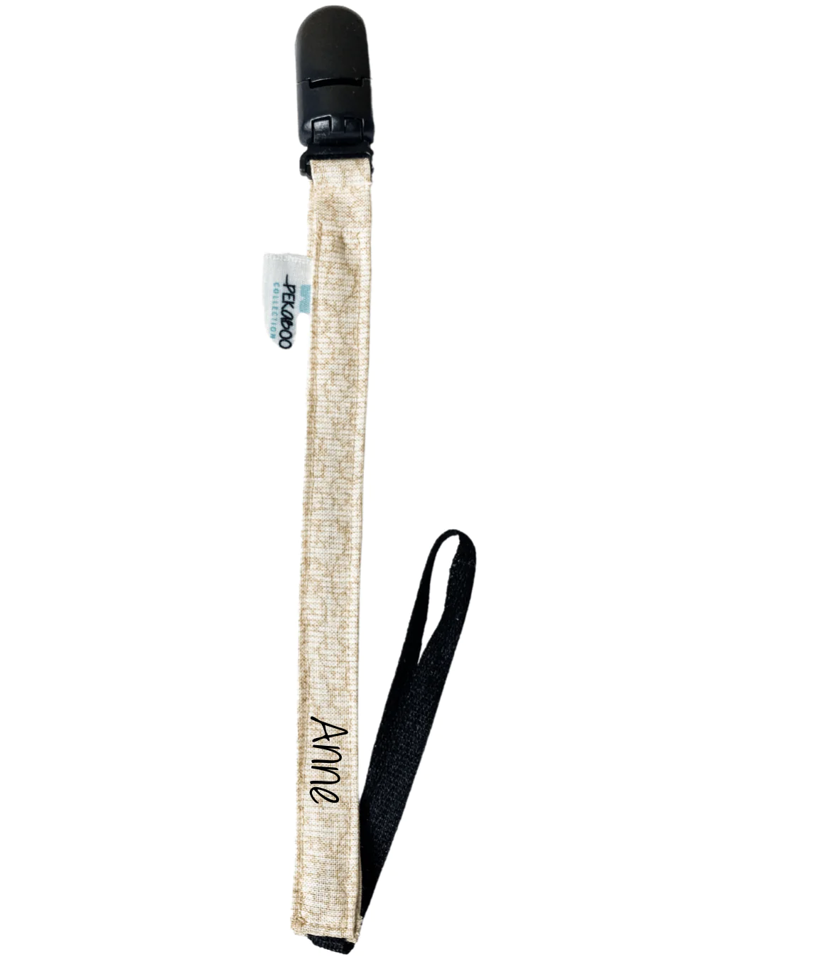 Attache-Suce Motifs Beige Pâle (Noir)