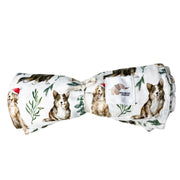 Mousseline Bambou Chiens Noël