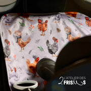 Protège-Sièges De Voiture Imperméable Évolutif Petites Poules Frileuses