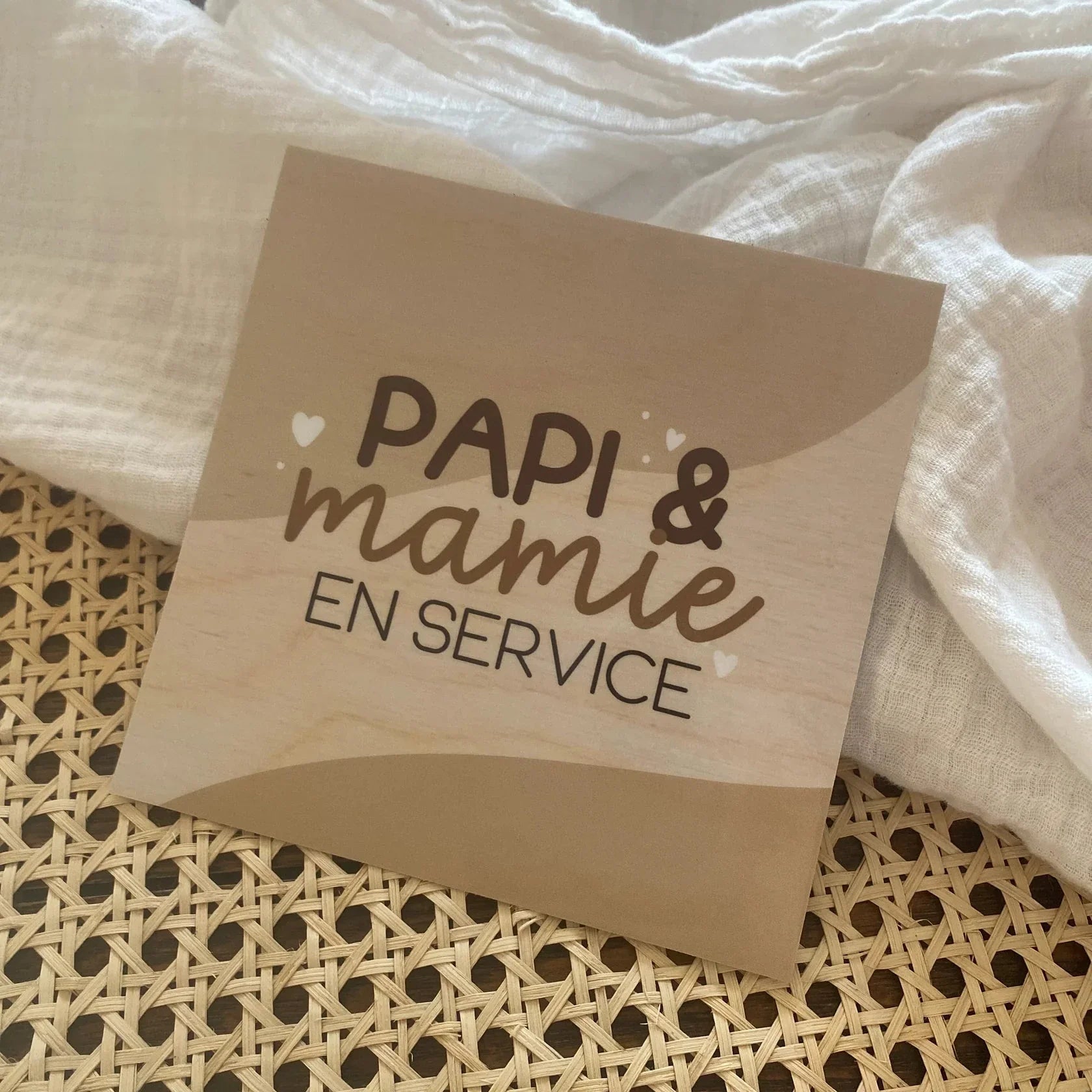 Autocollant Voiture Papi & Mamie En Service Souche