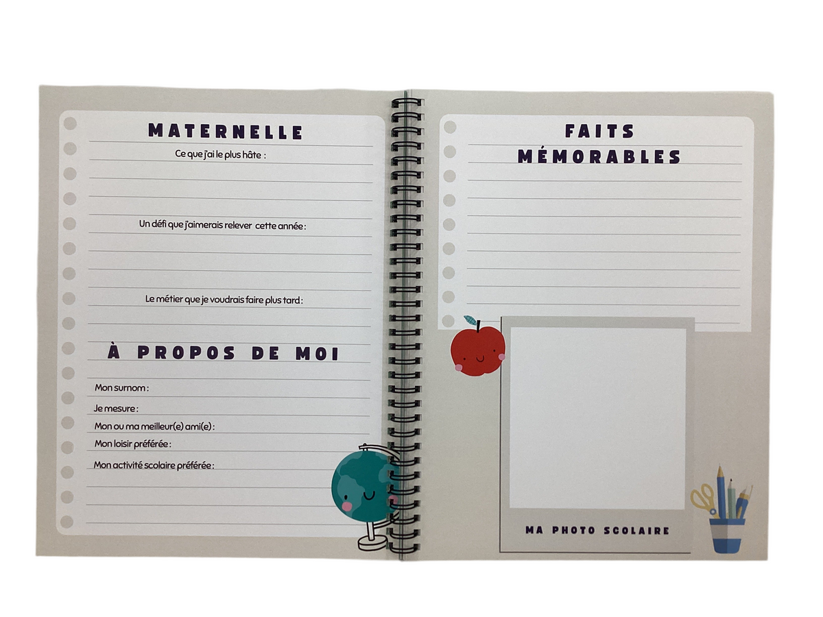 Livre Mes Souvenirs D'école Et De Garderie Souple