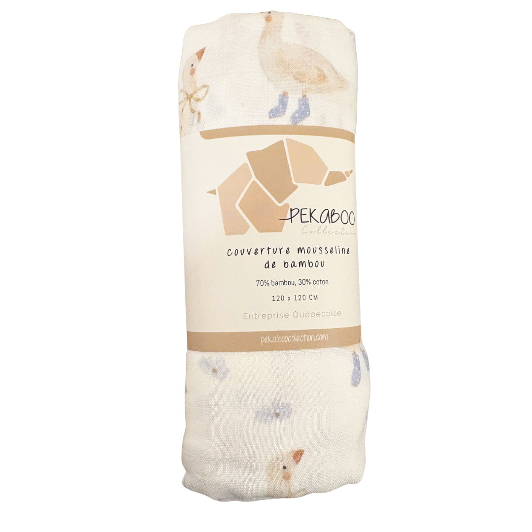 Mousseline Bambou Canard Avec Boucles