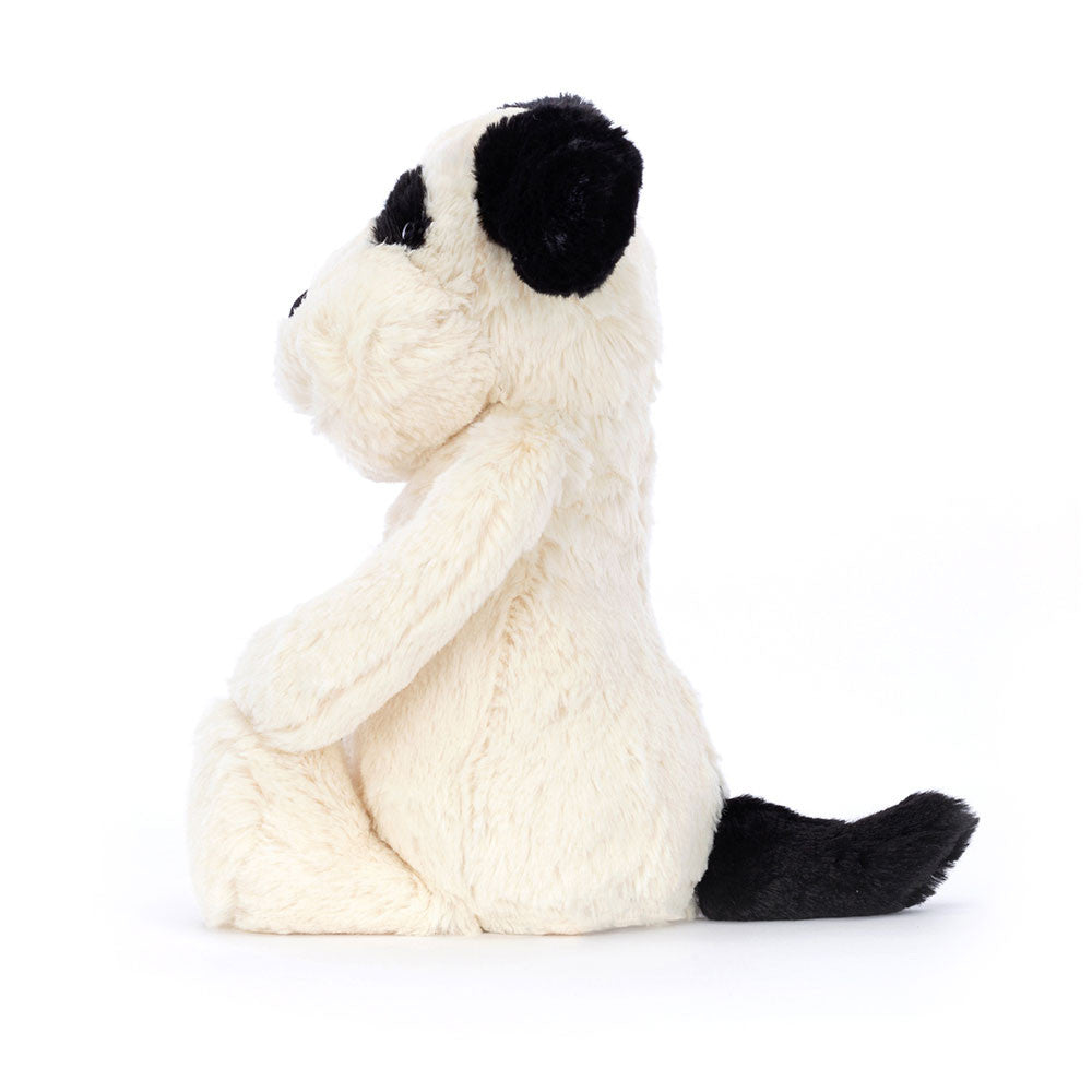 Peluche Bashful Black & Cream Puppy Original Medium
