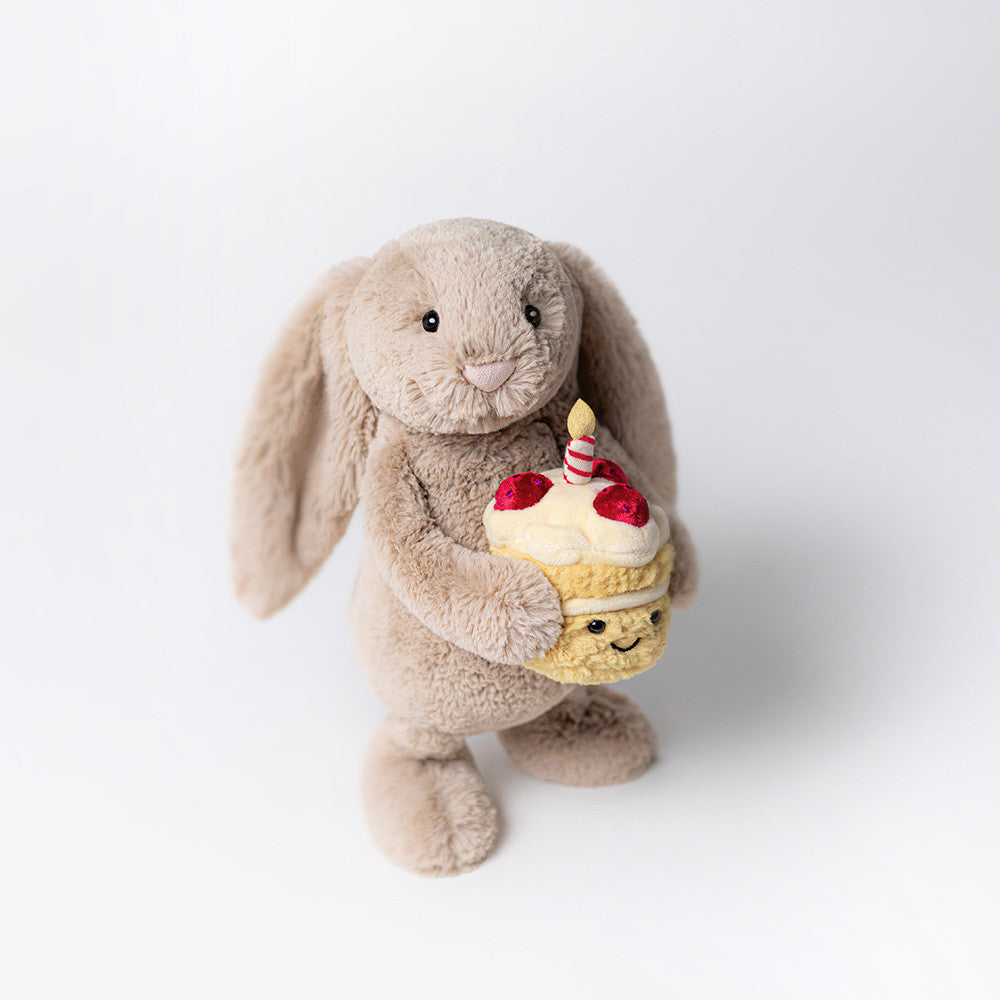 Peluche Bashful Beige Bunny 'Birthday'