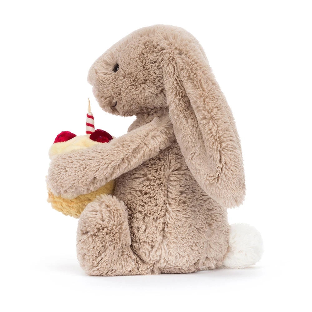 Peluche Bashful Beige Bunny 'Birthday'