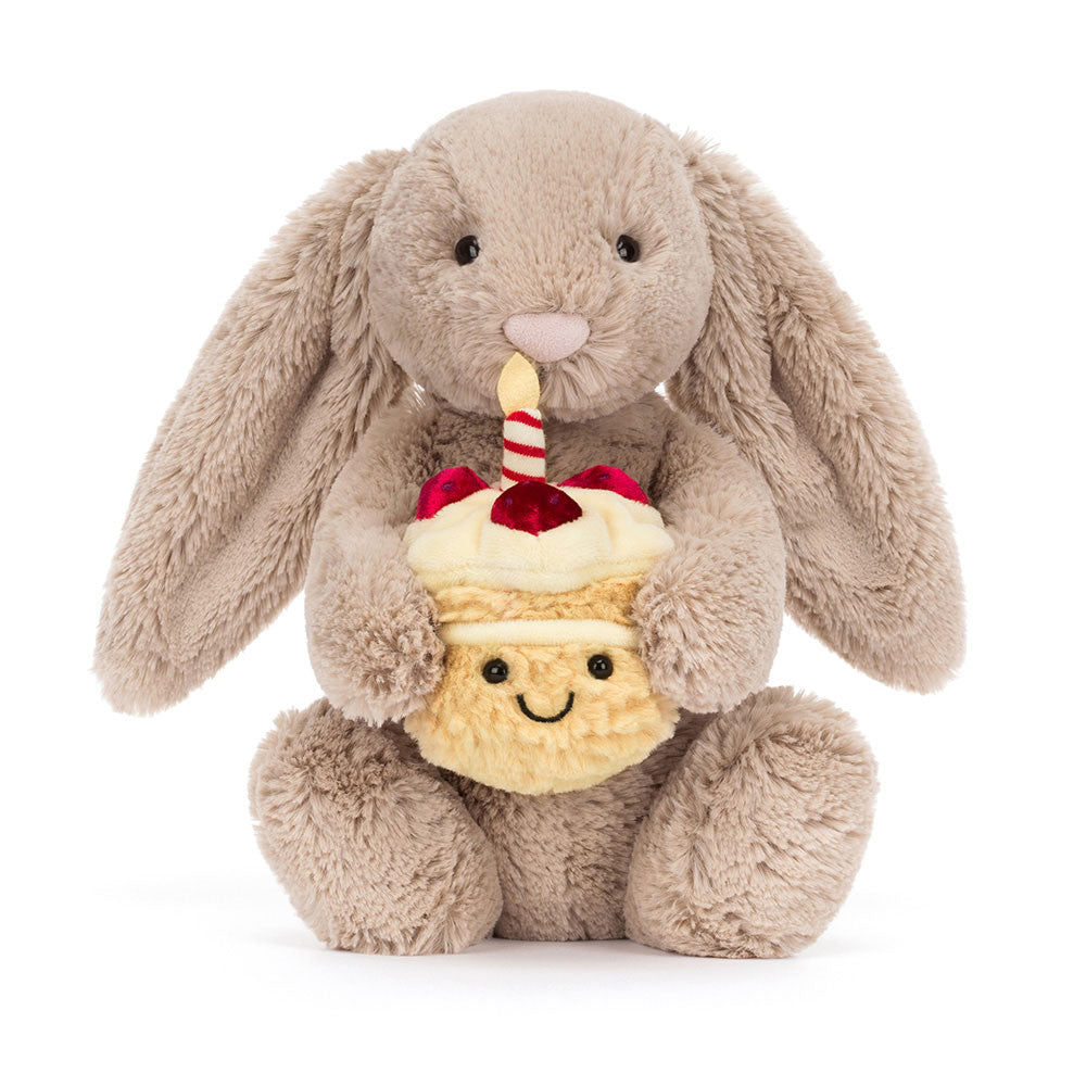 Peluche Bashful Beige Bunny 'Birthday'