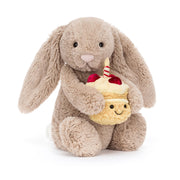 Peluche Bashful Beige Bunny 'Birthday'