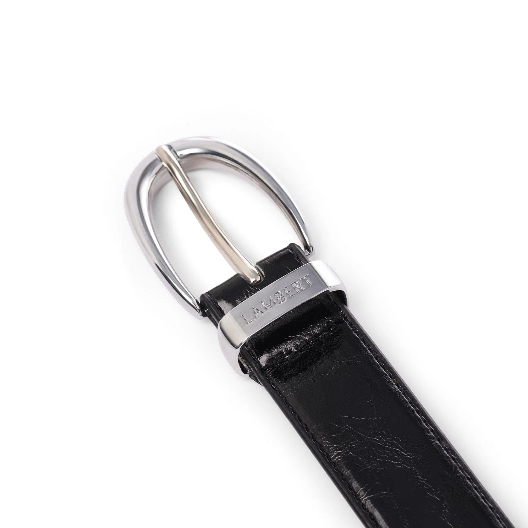 Ceinture En Cuir Vegan Dallas Noir Large