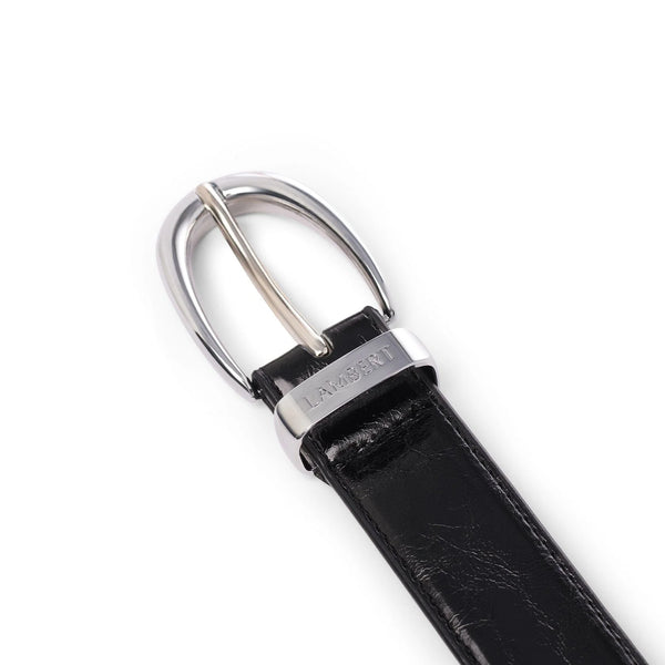 Ceinture En Cuir Vegan Dallas Noir Medium