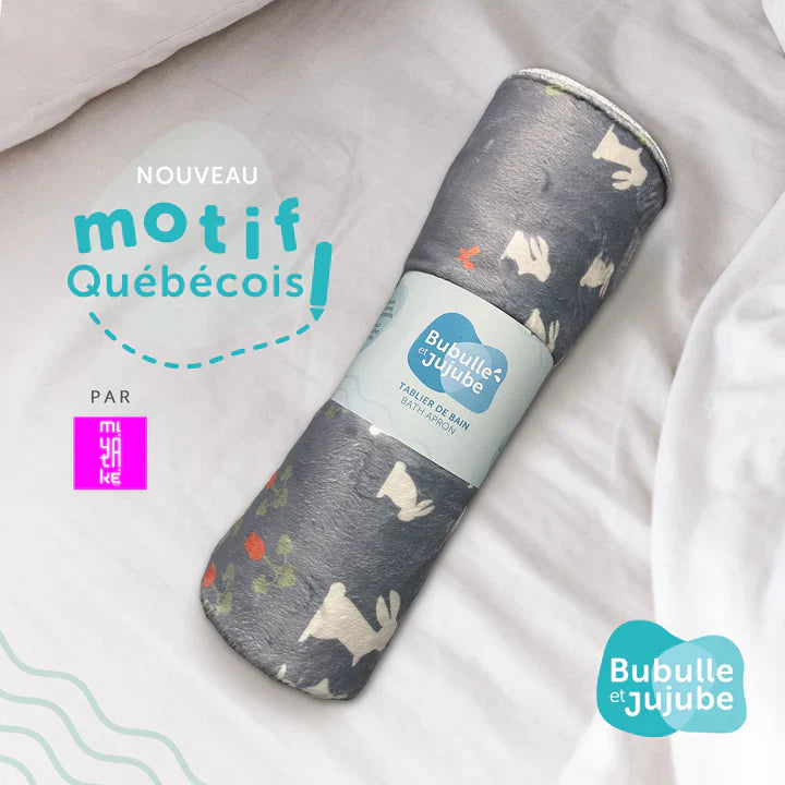 Tablier De Bain Lapins Dans Le Champs