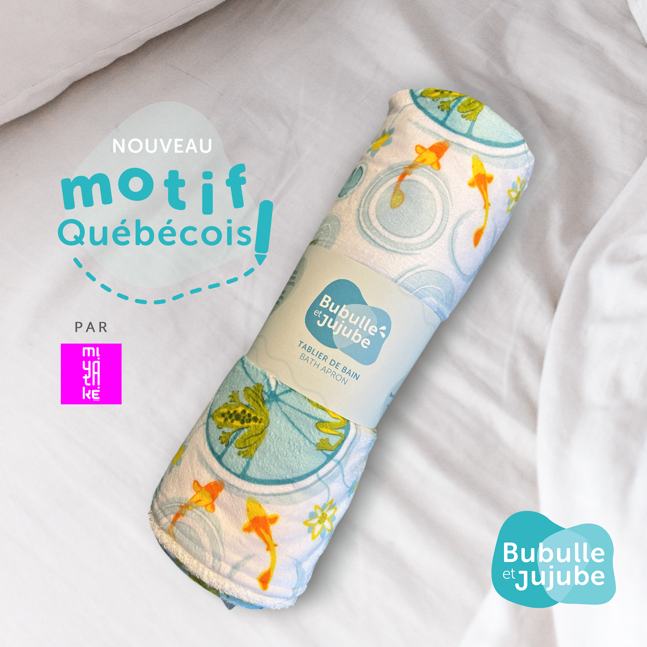 Tablier De Bain Grenouilles
