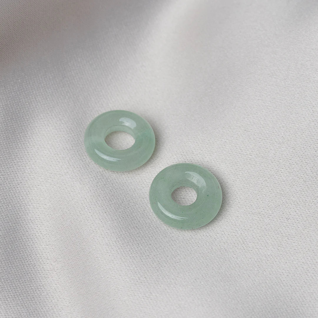 Boucles D'oreilles Les Tendances Or Vert Sauge