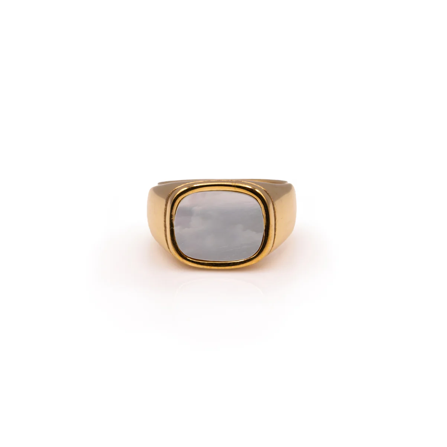 Bague Pierre Blanche