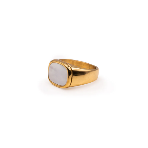 Bague best sale pierre blanche