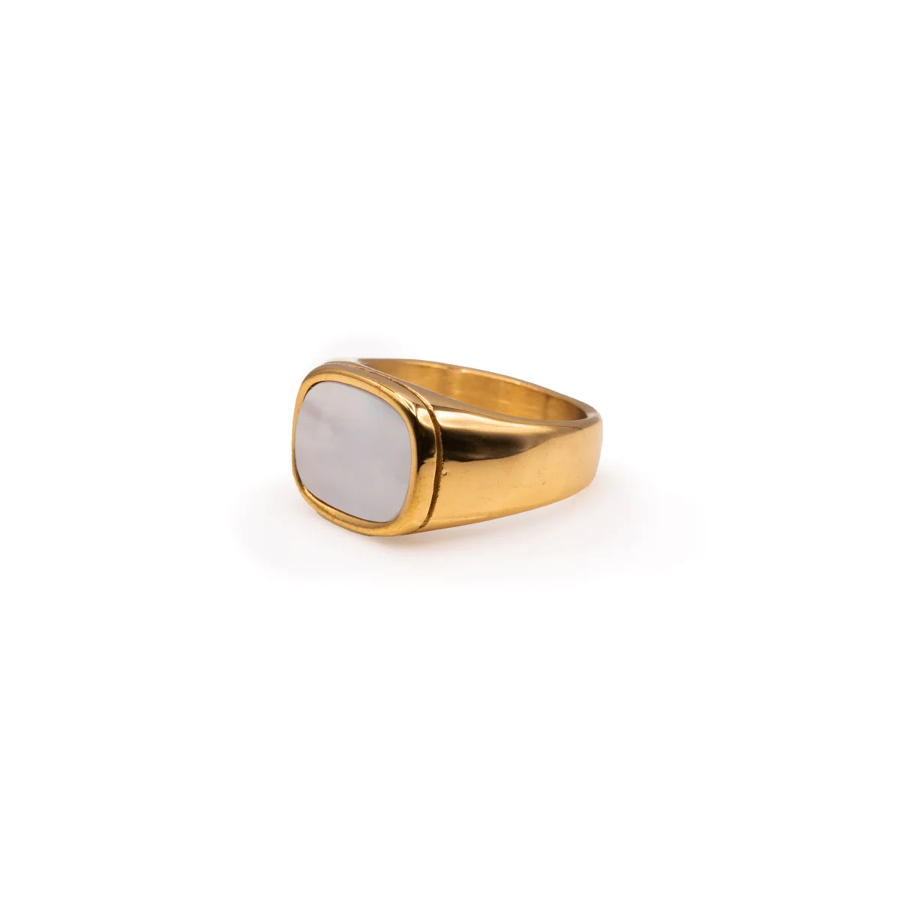 Bague Pierre Blanche