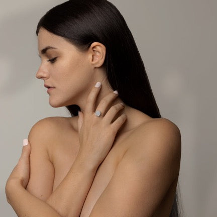 Bague La Pierre De Lune Brute