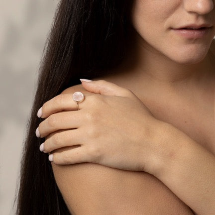 Bague La Quartz Rose