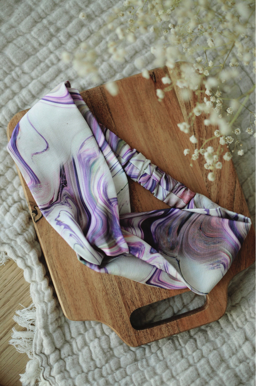 Bandeau Torsadé Satiné Aurore