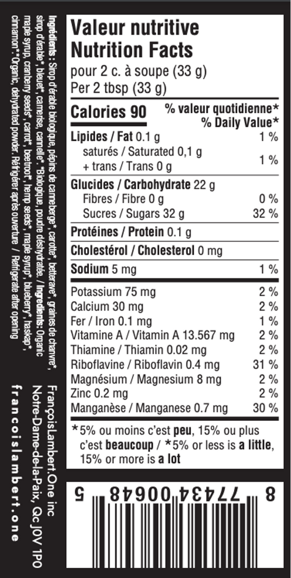 Beurre D'érable Vitaminé