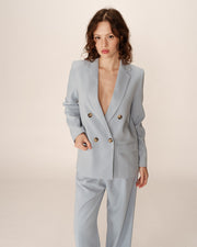 Veston Bleu Poudre Parfaite