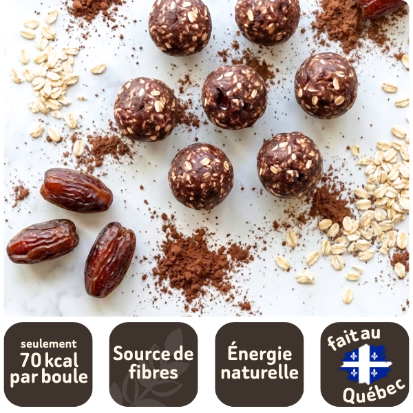 Boules Énergie Dattes & Cacao