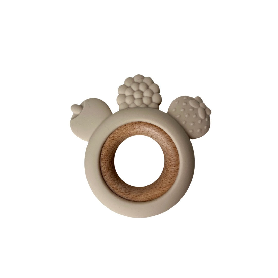 Jouet De Dentition Bois Fruits Beige
