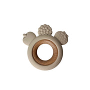 Jouet De Dentition Bois Fruits Beige