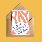 Carte Yay Plein De Couches À Changer