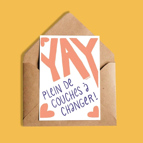 Carte Yay Plein De Couches À Changer