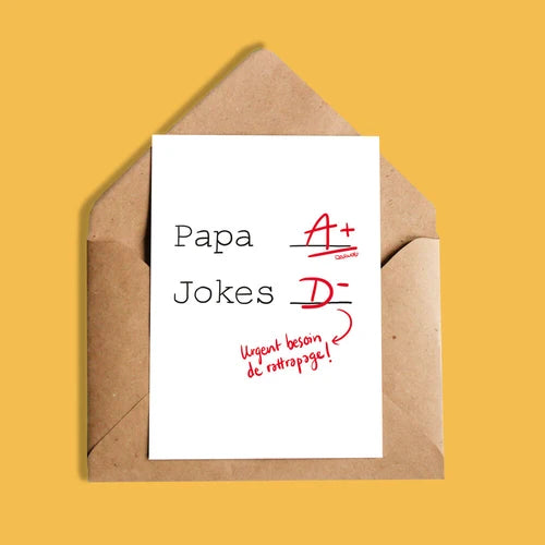 Carte Papa A+ Jokes D-