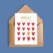 Carte Merci ! T'as Un Coeur En Or