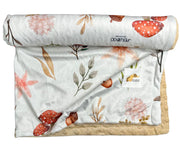 Doudou Peluche Feuillage & Champignons (Endos Beige)