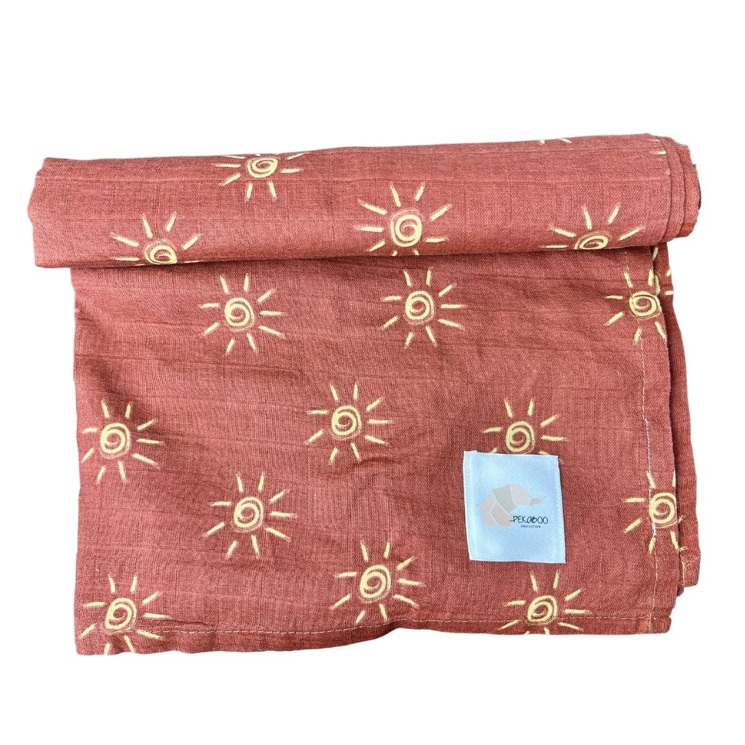 Mousseline Coton Rust Sun