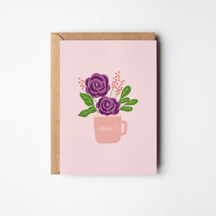 Carte De Souhait - Merci