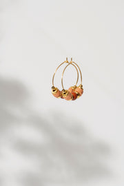 Boucles D'oreilles Mai Jaspe Rouge
