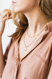 Collier Shelly Mix Or & Argent
