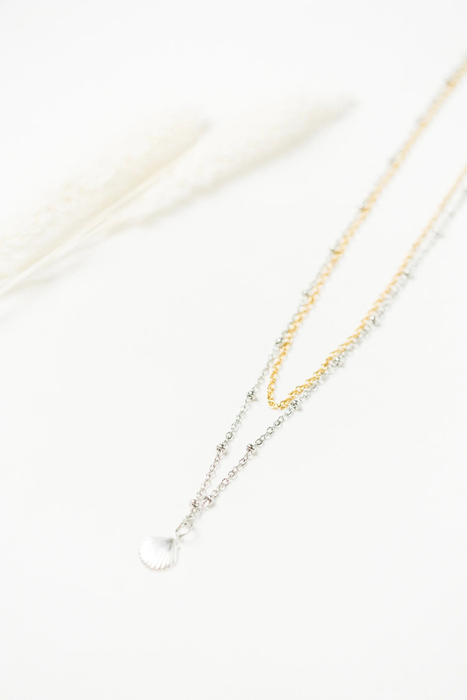 Collier Shelly Mix Or & Argent