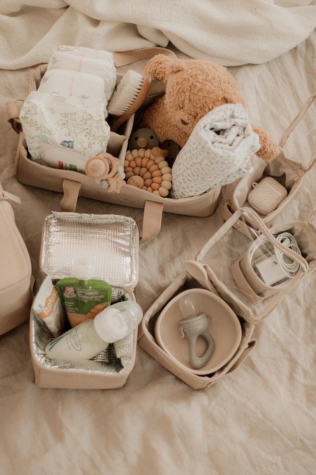 Organisateur Pour Sac À Couches Beige