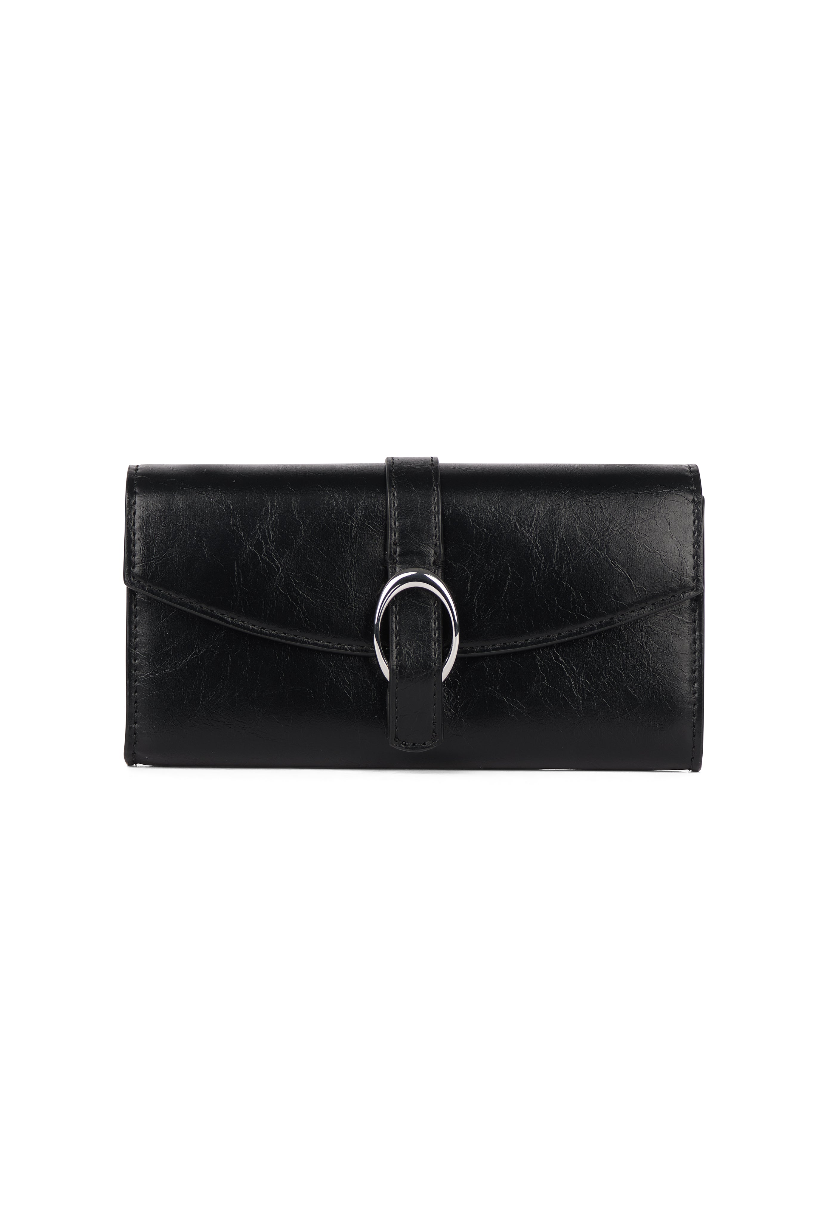 Portefeuille À Bandoulière 2-En-1 Celia Noir